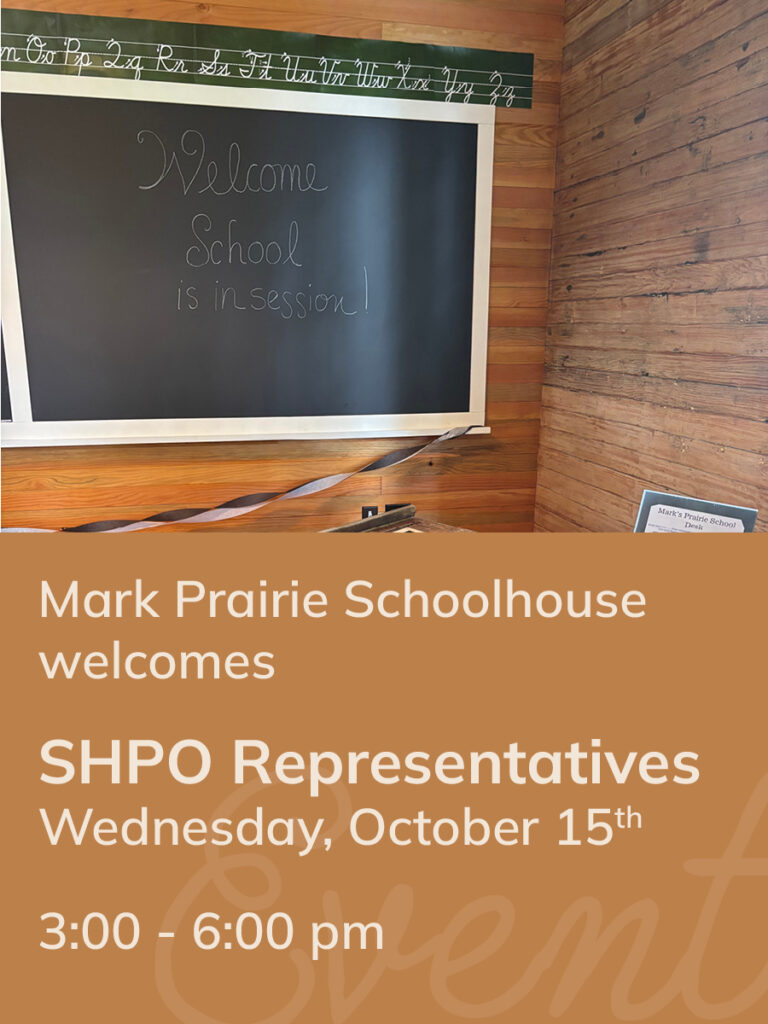 Mark Prairie Schoolhouse Welcomes SHPO Representatives October 15, 2025